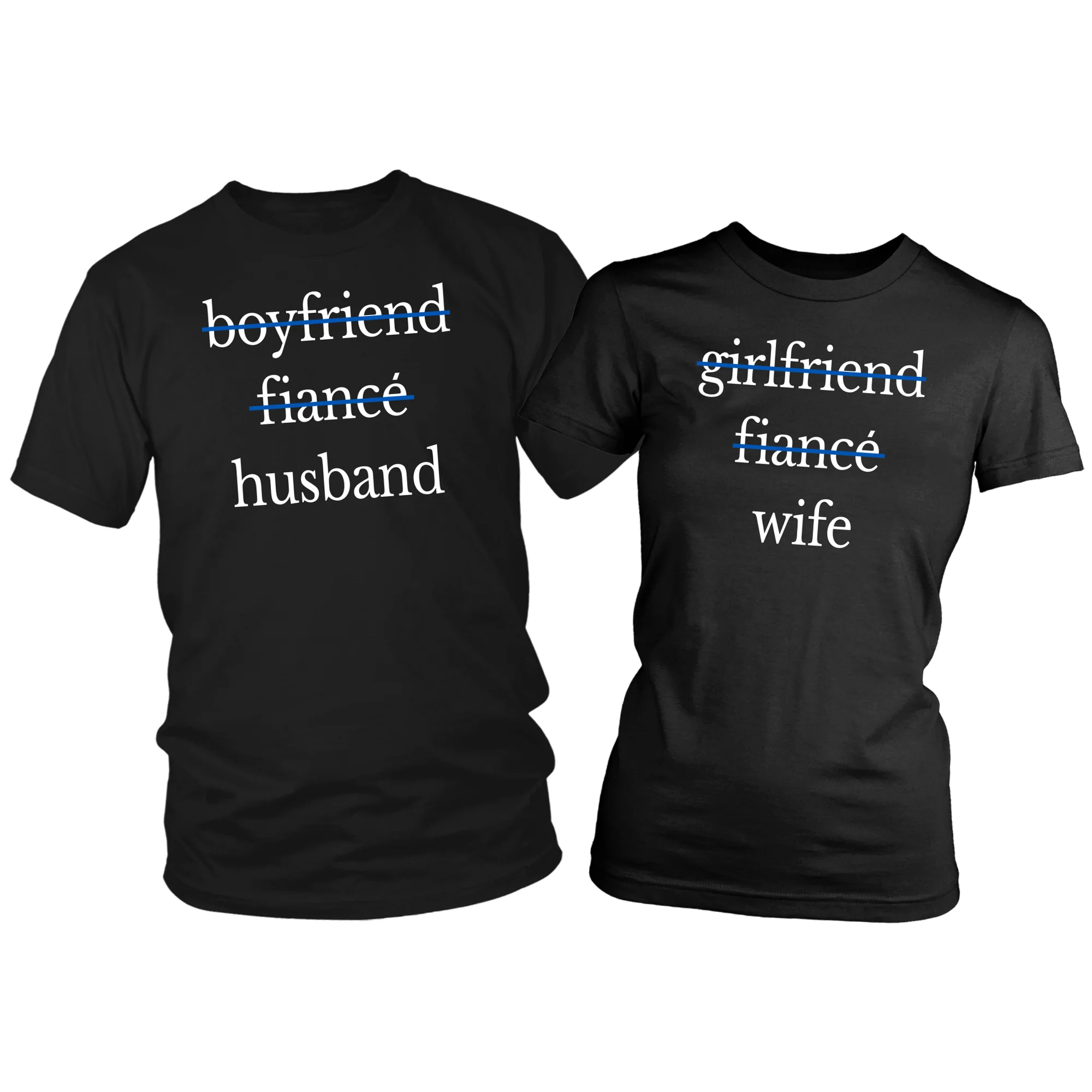 Husband and Wife Thin Blue Line Shirt