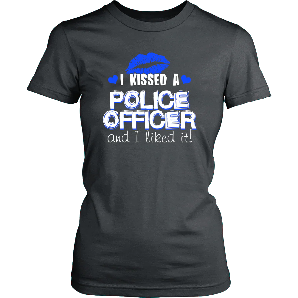 I Kissed A Police Officer Shirt - Image 11