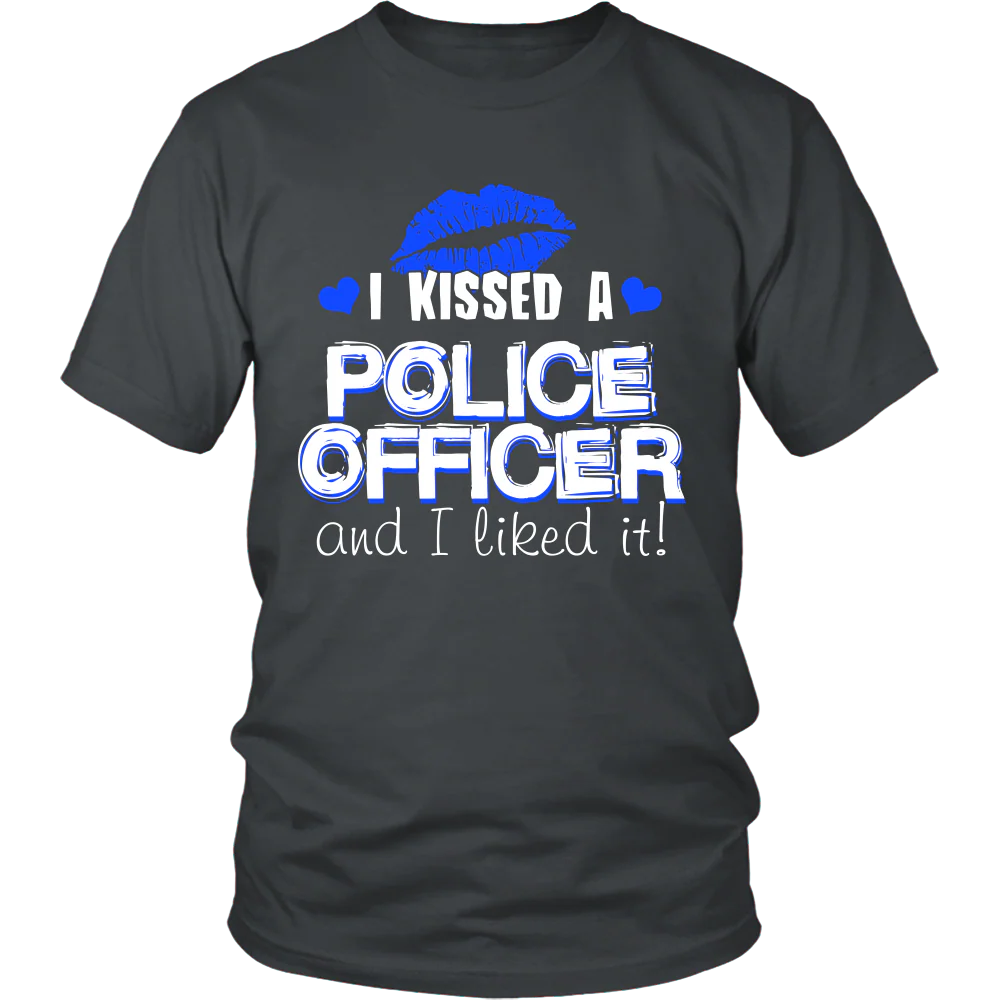 I Kissed A Police Officer Shirt - Image 3