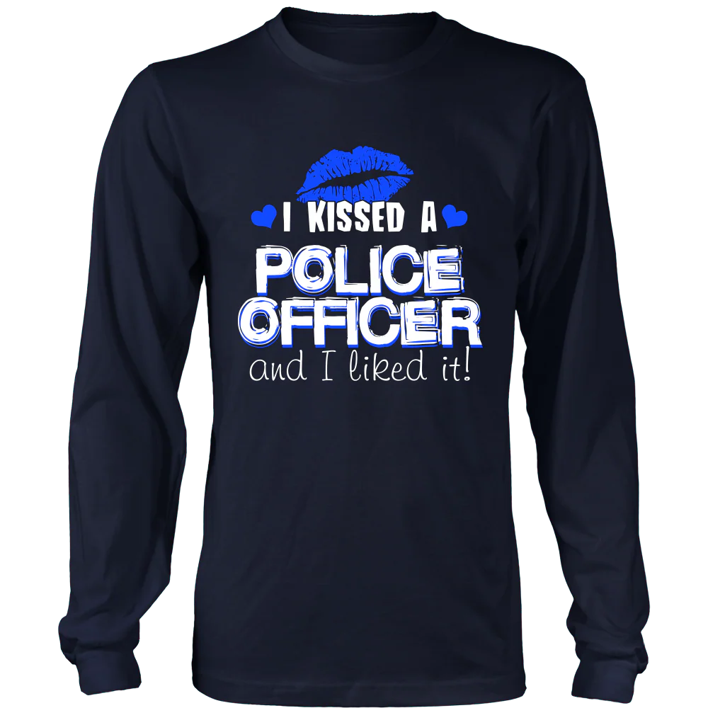 I Kissed A Police Officer Shirt - Image 4