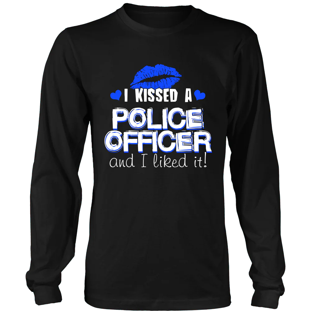 I Kissed A Police Officer Shirt - Image 5
