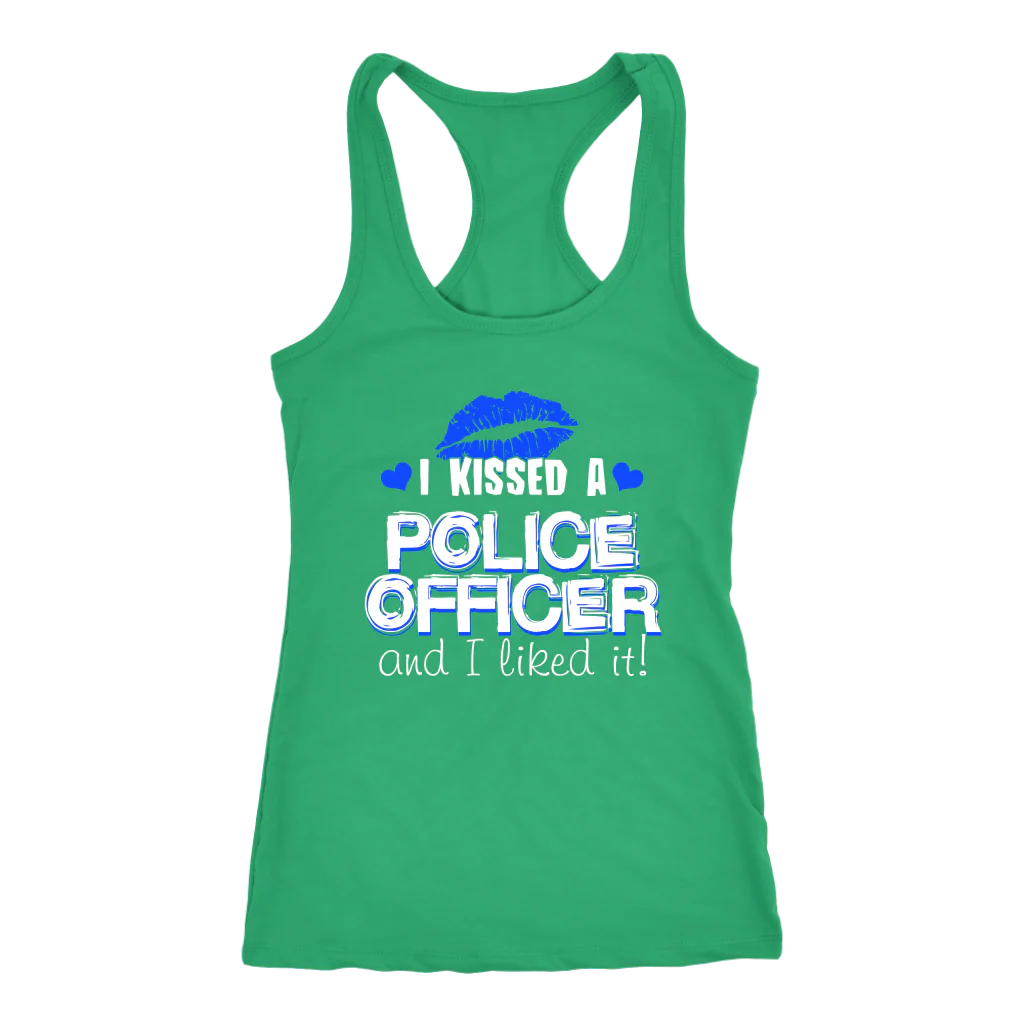 Women's I Kissed A Police Officer Tank Tops - Image 2