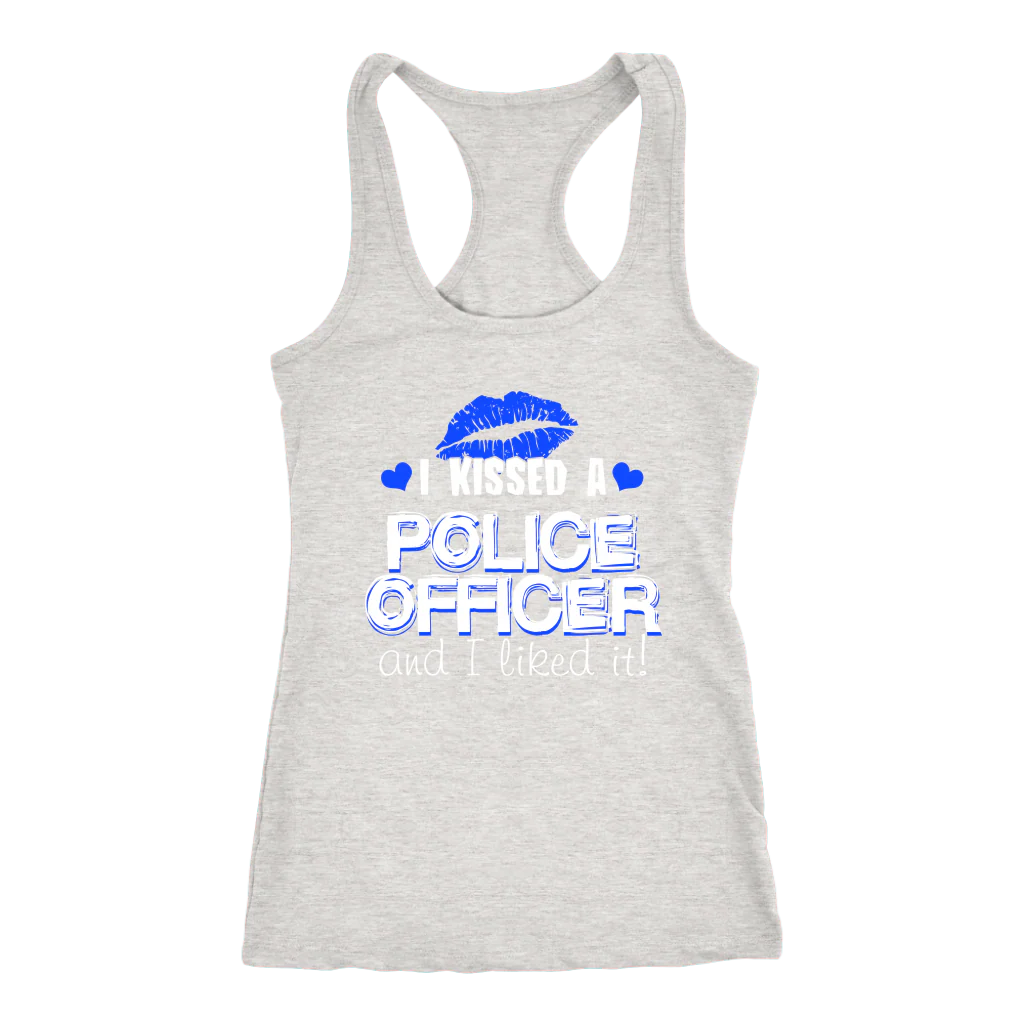 Women's I Kissed A Police Officer Tank Tops - Image 3