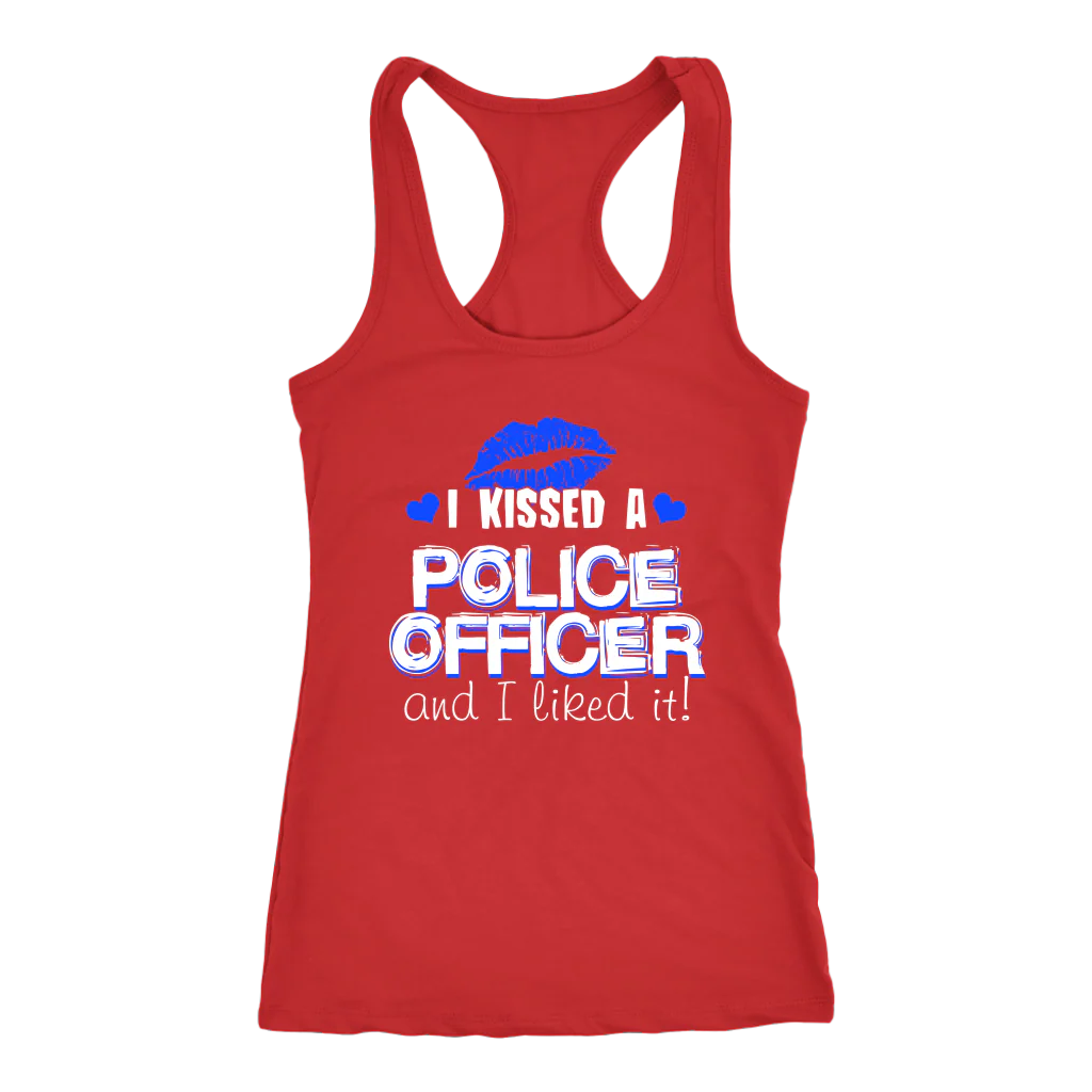 Women's I Kissed A Police Officer Tank Tops - Image 4