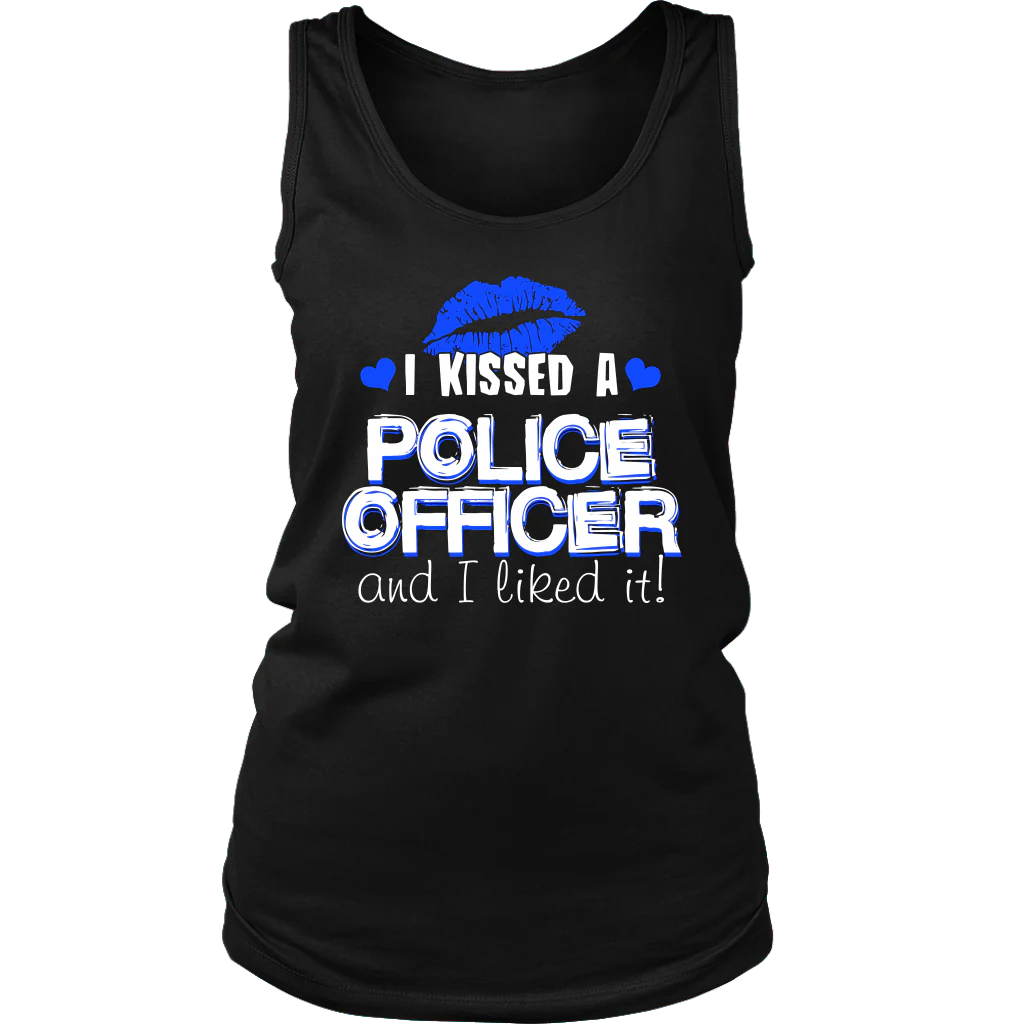 Women's I Kissed A Police Officer Tank Tops - Image 6