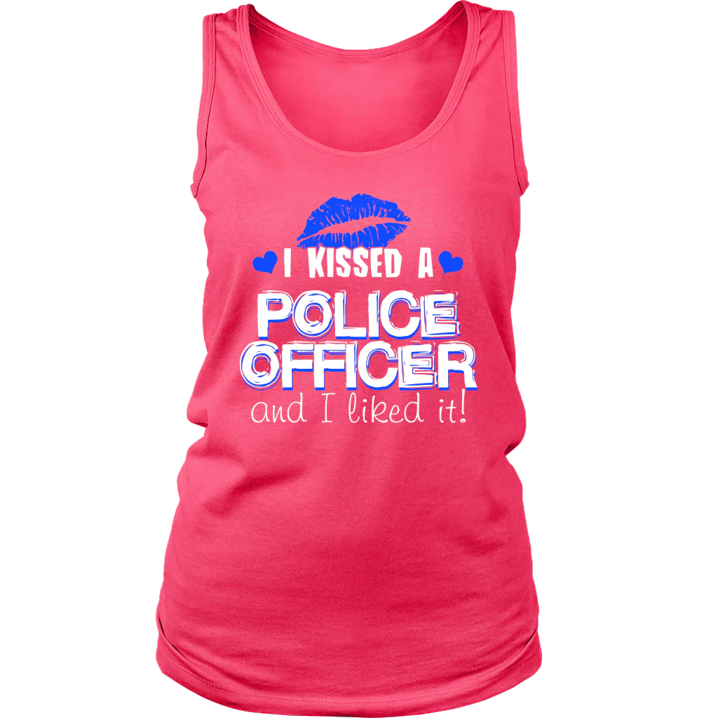 Women's I Kissed A Police Officer Tank Tops - Image 7