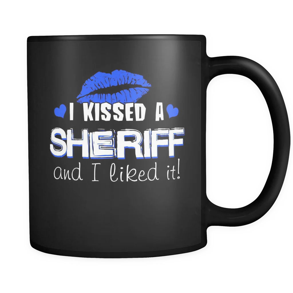 I Kissed A Sheriff - Blue Kisses- Mug - Image 2