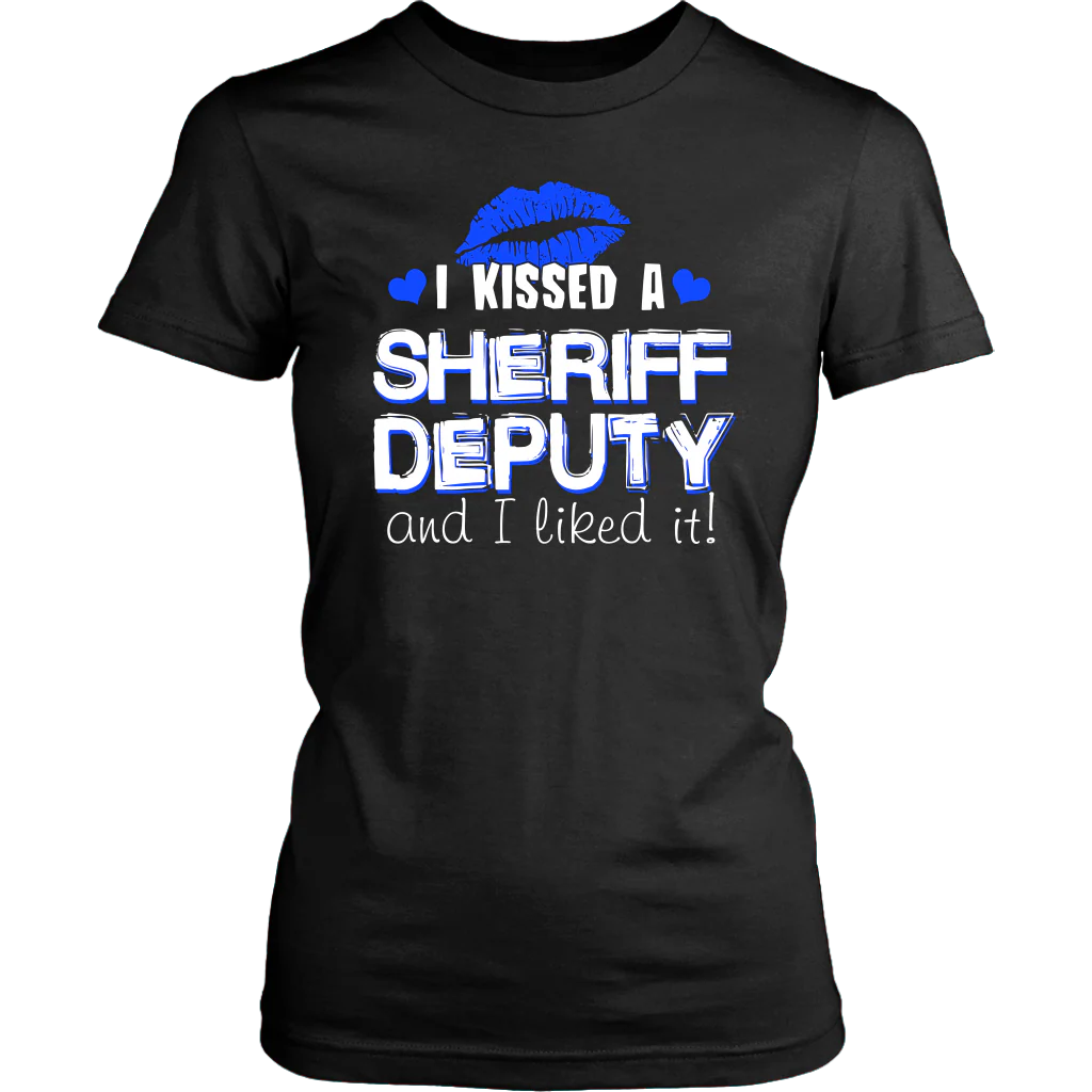 I Kissed Sheriff Deputy T-shirt and Hoodie - Image 11