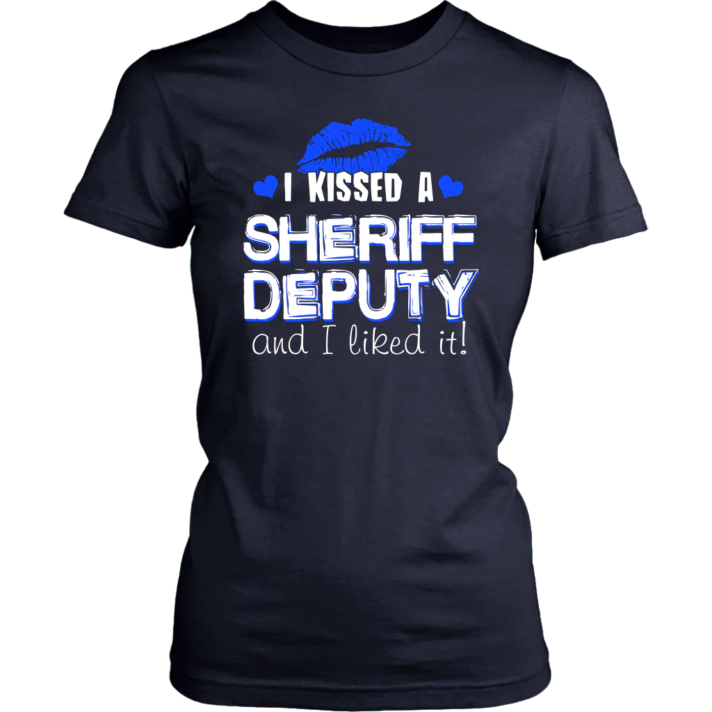 I Kissed Sheriff Deputy T-shirt and Hoodie - Image 13
