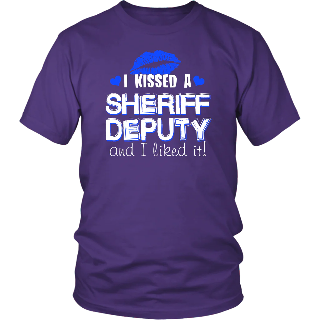 I Kissed Sheriff Deputy T-shirt and Hoodie - Image 2