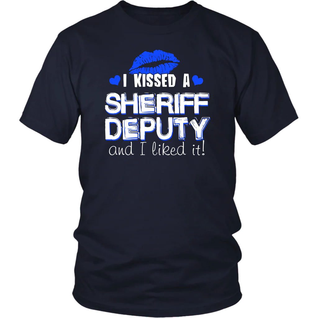 I Kissed Sheriff Deputy T-shirt and Hoodie - Image 3