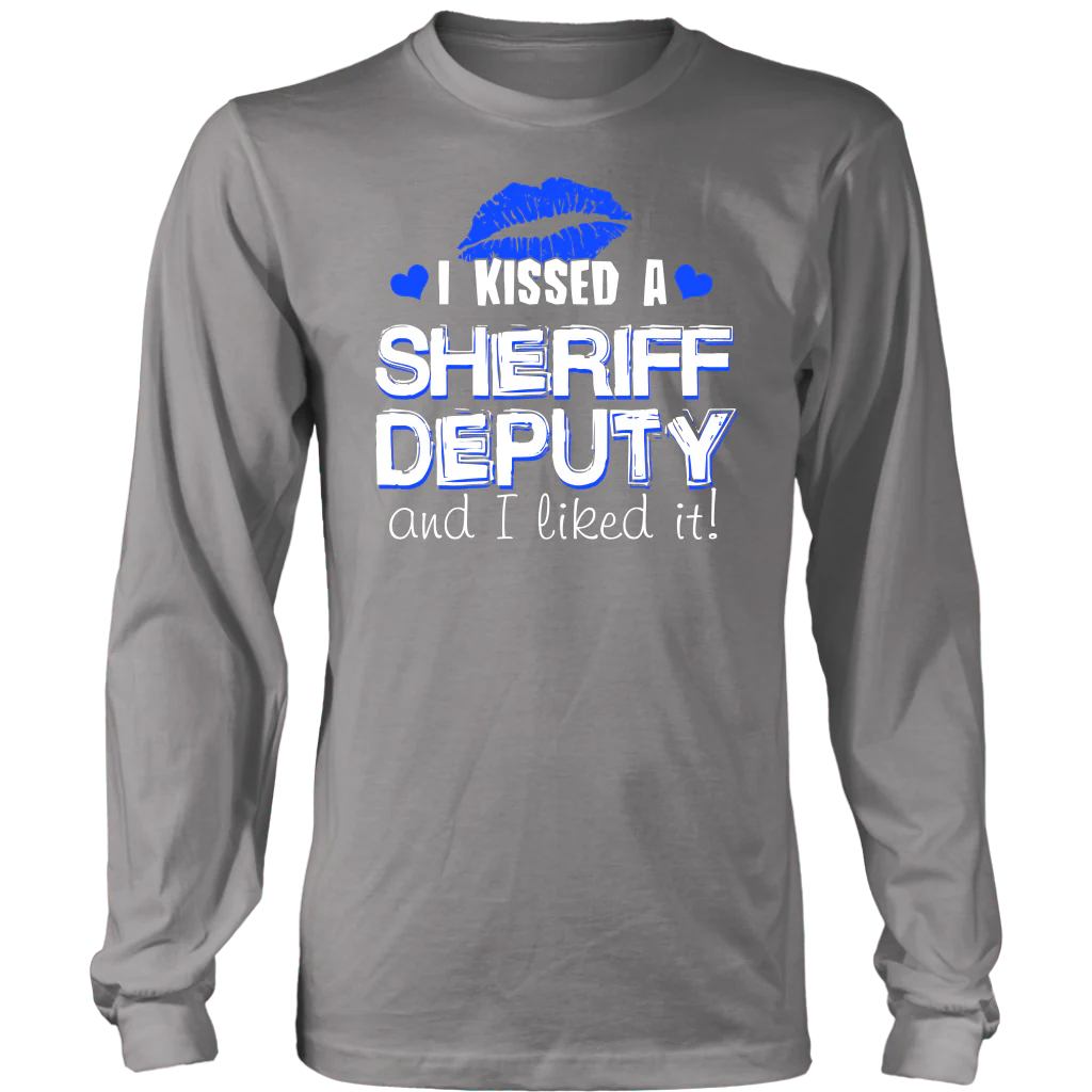 I Kissed Sheriff Deputy T-shirt and Hoodie - Image 7