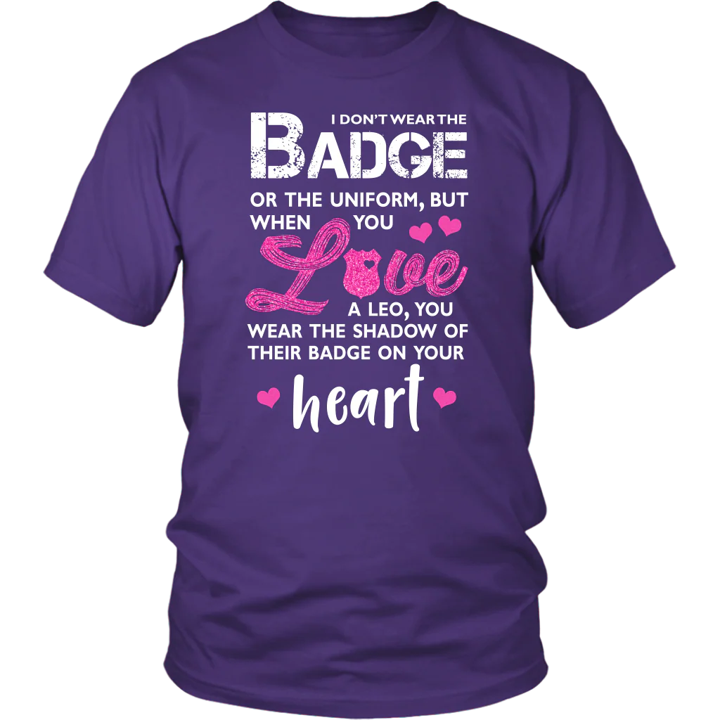 I Wear A Shadow of Your Badge on My Heart Shirts and Hoodies - Image 2