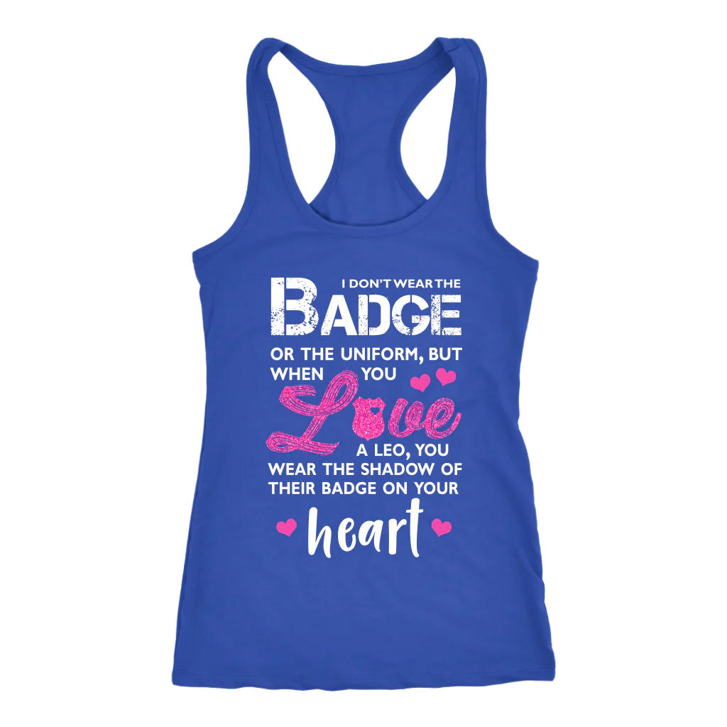 I Wear A Shadow of Your Badge on My Heart Tank Tops - Image 3