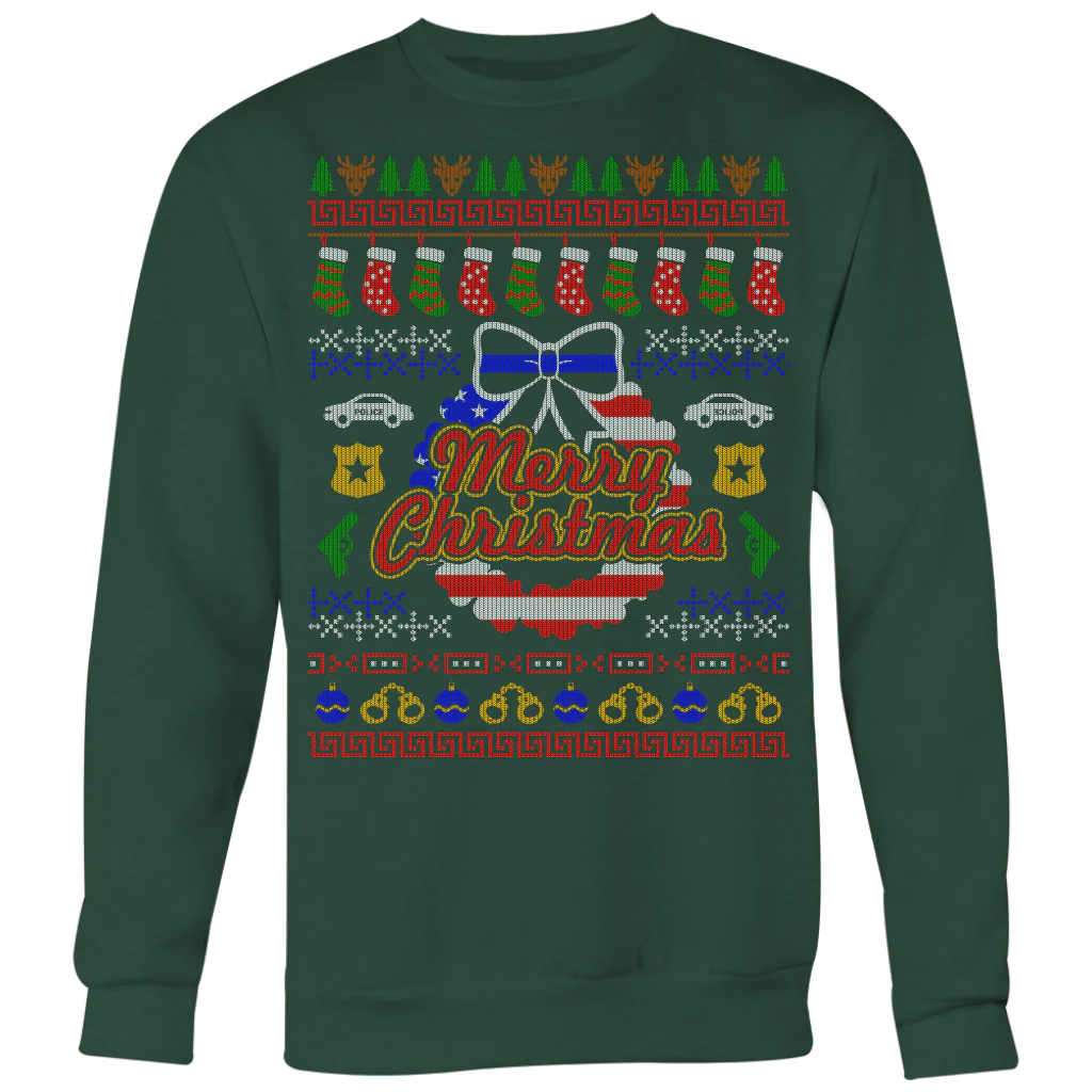 Joyful Police Ugly Christmas Shirts & Sweaters - Image 2
