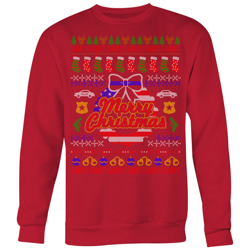 Joyful Police Ugly Christmas Shirts & Sweaters - Image 4