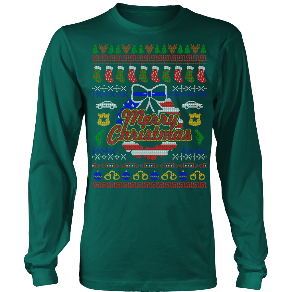 Joyful Police Ugly Christmas Shirts & Sweaters - Image 5