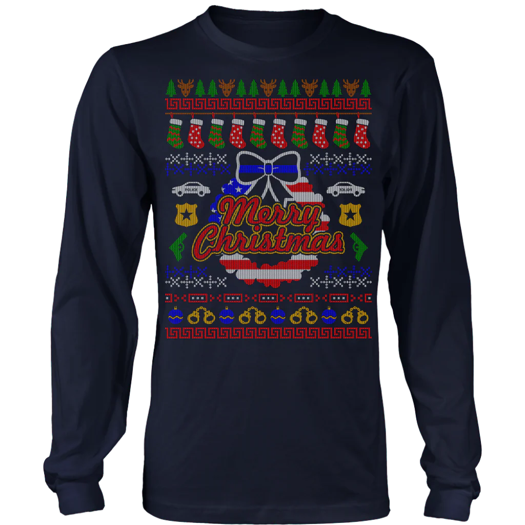 Joyful Police Ugly Christmas Shirts & Sweaters - Image 6