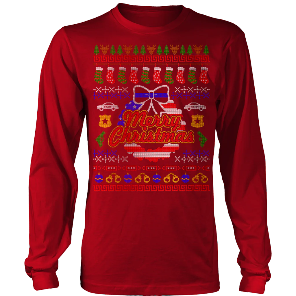 Joyful Police Ugly Christmas Shirts & Sweaters - Image 7