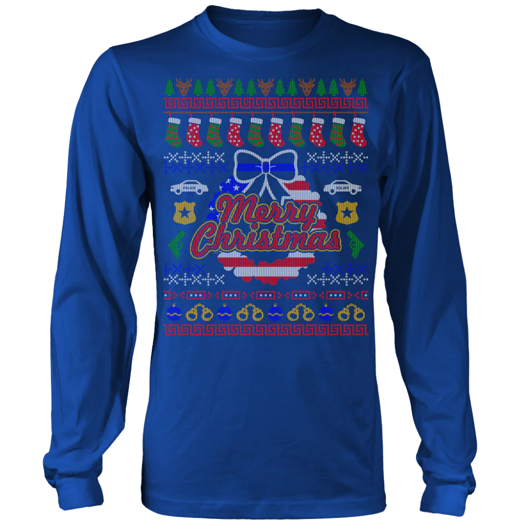 Joyful Police Ugly Christmas Shirts & Sweaters - Image 8