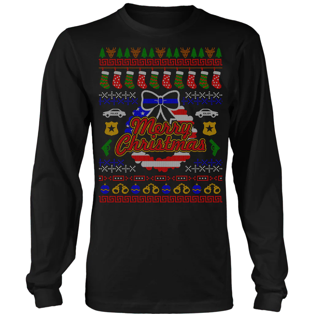 Joyful Police Ugly Christmas Shirts & Sweaters - Image 9