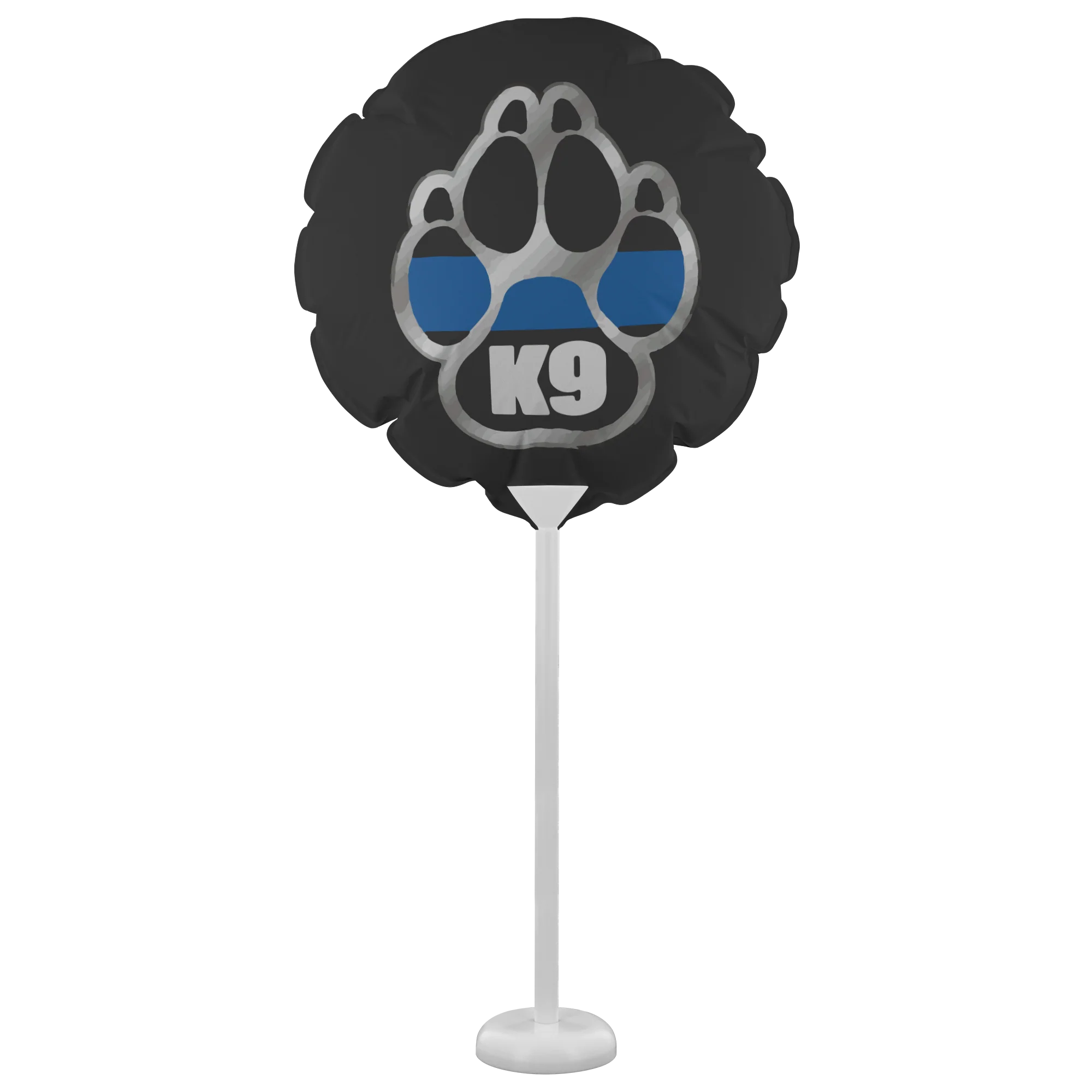 K-9 Paw Thin Blue Line Flag Balloon - Image 3