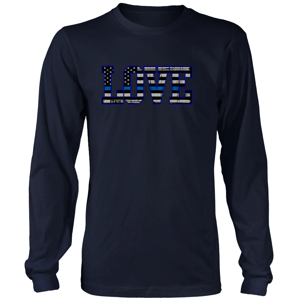 Love - Thin Blue Line Flag Shirt - Image 10