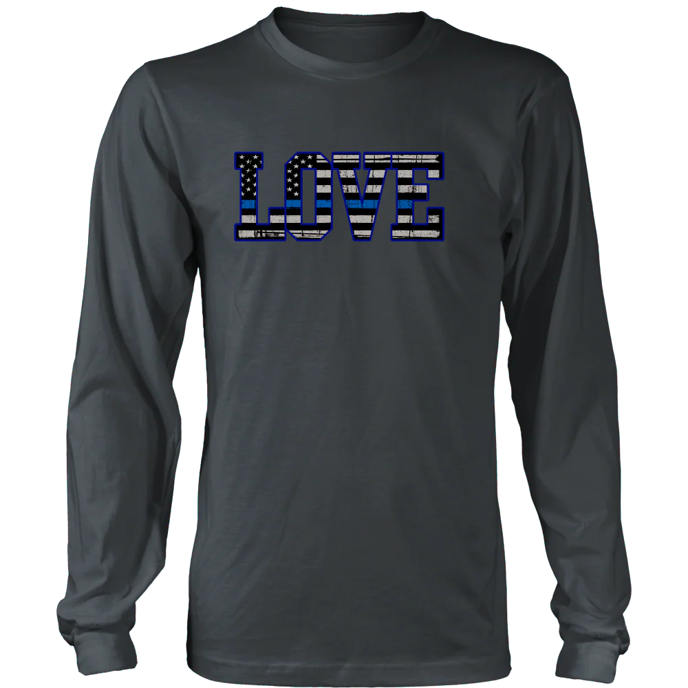 Love - Thin Blue Line Flag Shirt - Image 11