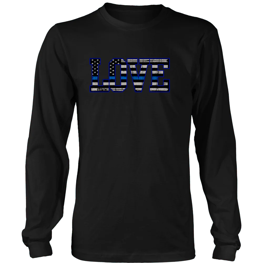 Love - Thin Blue Line Flag Shirt - Image 12
