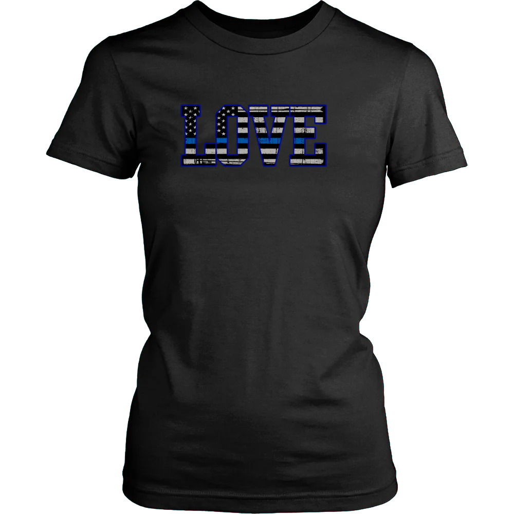 Love - Thin Blue Line Flag Shirt - Image 4