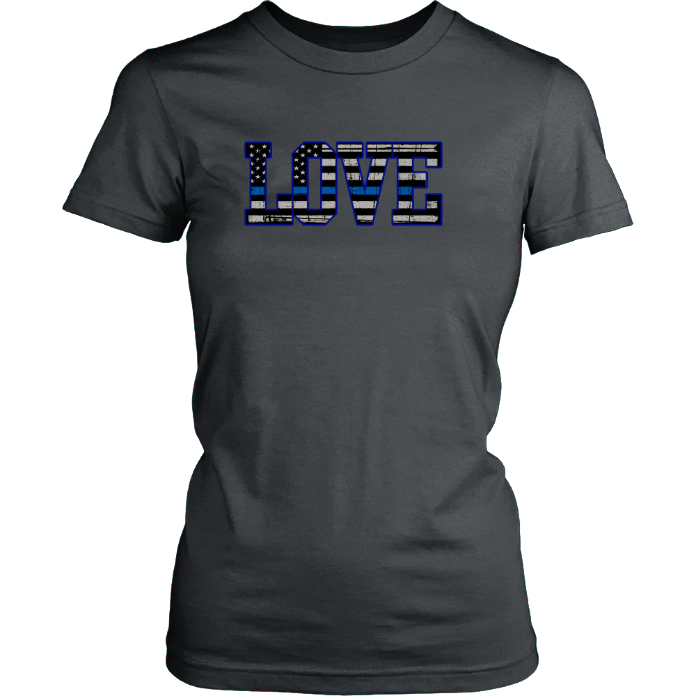 Love - Thin Blue Line Flag Shirt - Image 5