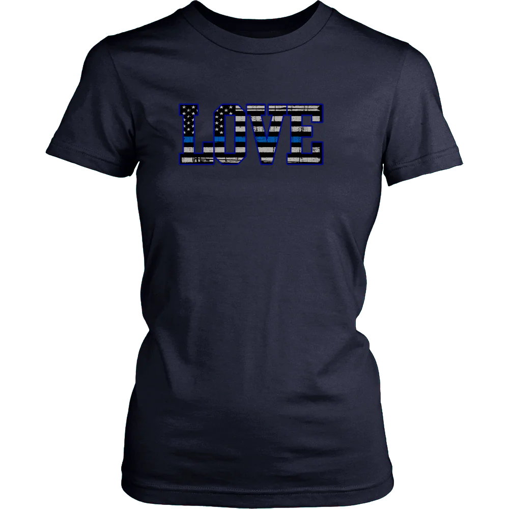 Love - Thin Blue Line Flag Shirt - Image 6