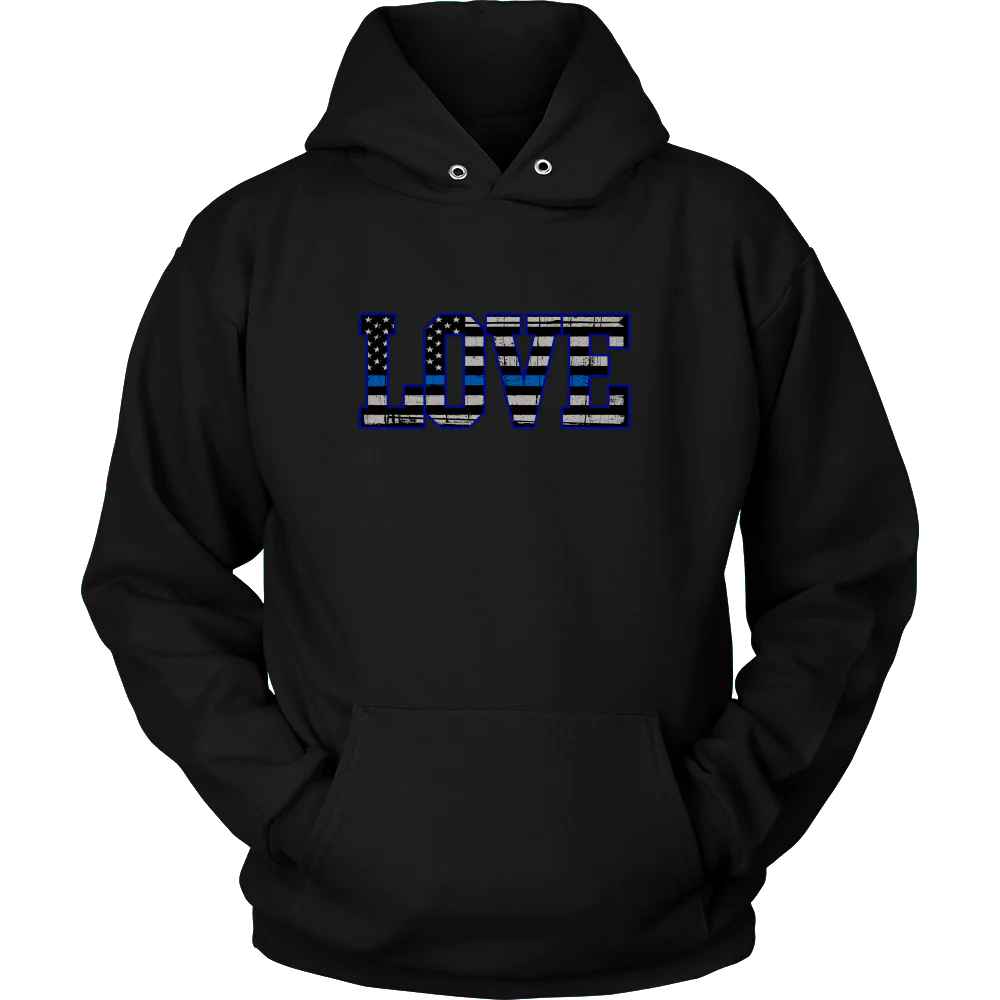 Love - Thin Blue Line Flag Shirt - Image 7