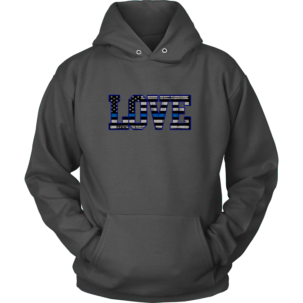 Love - Thin Blue Line Flag Shirt - Image 8