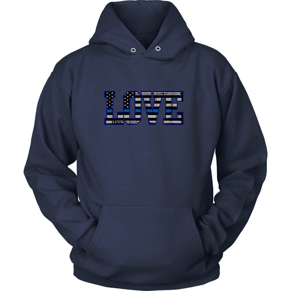 Love - Thin Blue Line Flag Shirt - Image 9