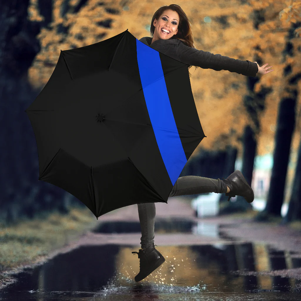 Low Profile Thin Blue Line Umbrella - Image 3