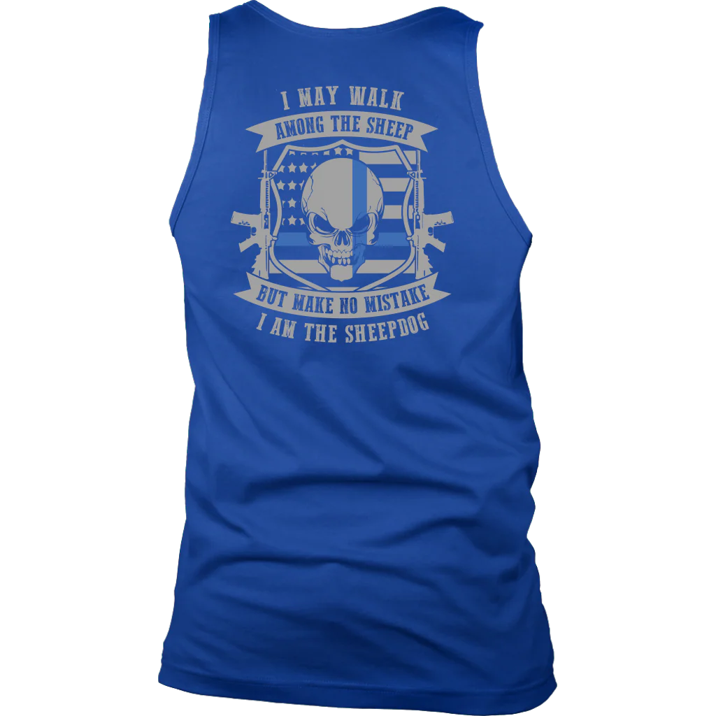 Men's Make No Mistake I Am The Sheepdog Tank Tops - Image 6