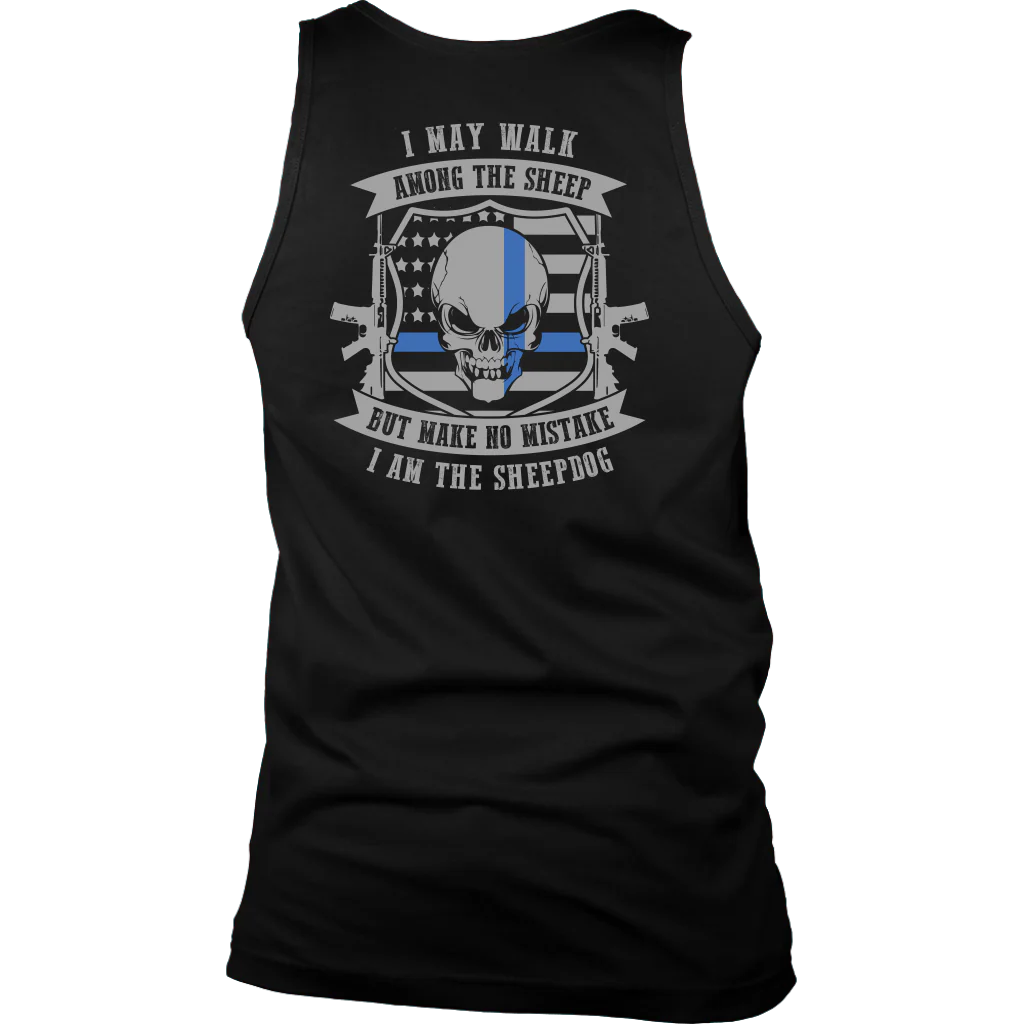 Men's Make No Mistake I Am The Sheepdog Tank Tops - Image 7