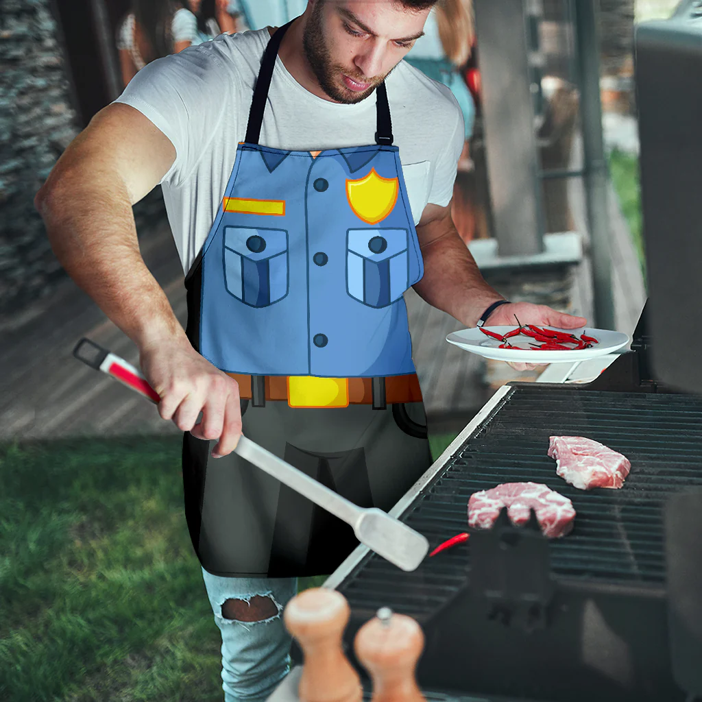 Men's Police Officer Uniform Apron - Image 4