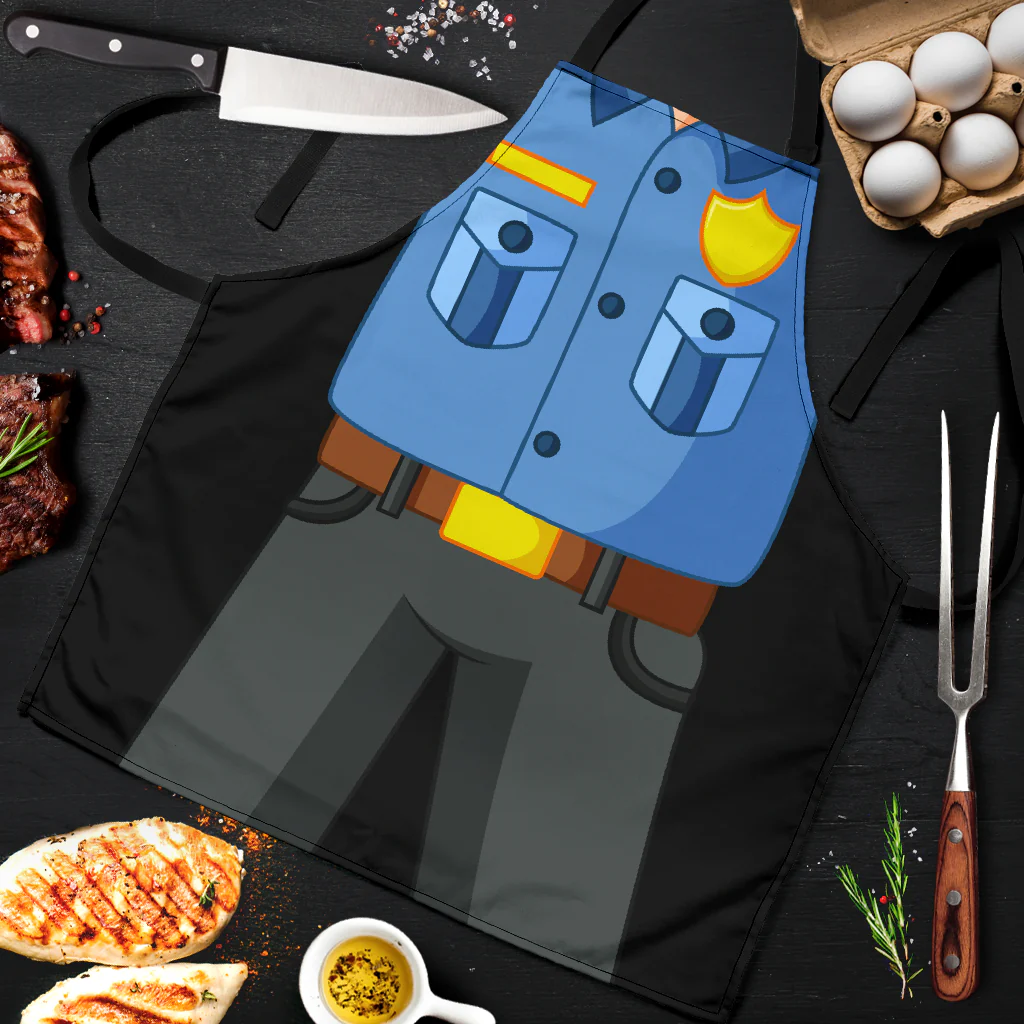 Men's Police Officer Uniform Apron - Image 5