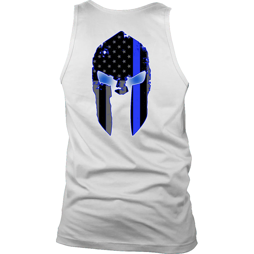 Men's Thin Blue Line Spartan Tank Tops - Image 10
