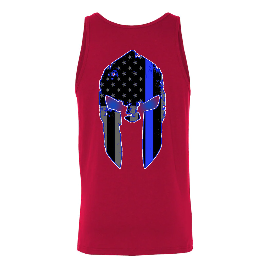 Men's Thin Blue Line Spartan Tank Tops - Image 3