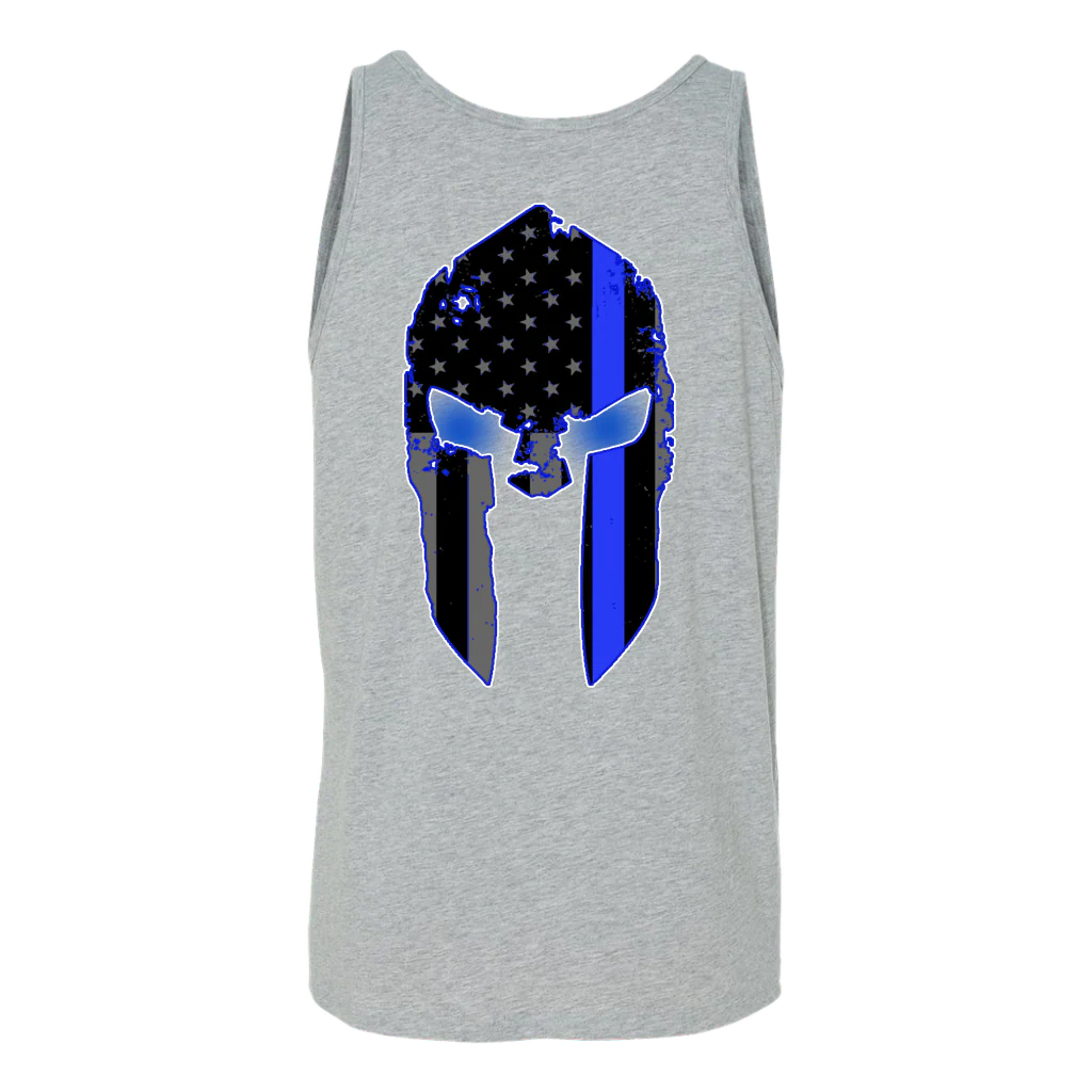 Men's Thin Blue Line Spartan Tank Tops - Image 4