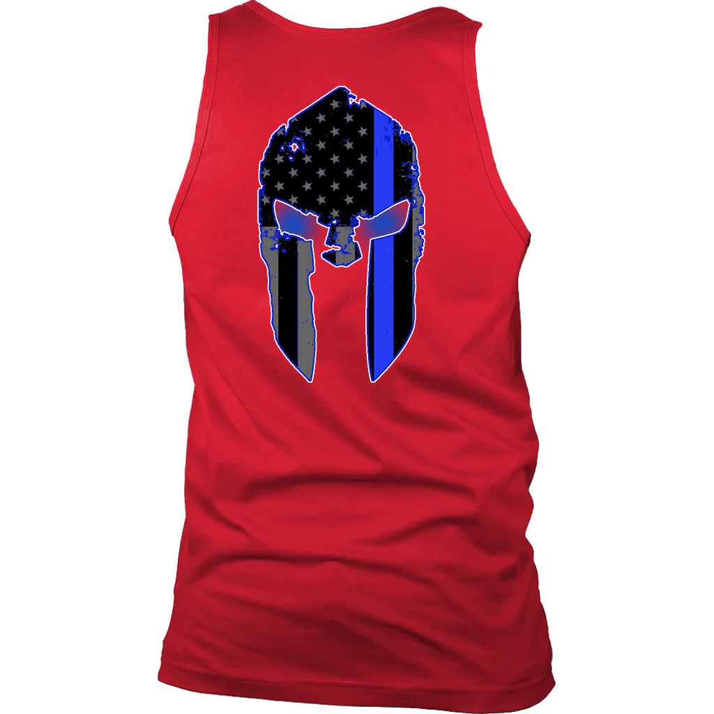 Men's Thin Blue Line Spartan Tank Tops - Image 6