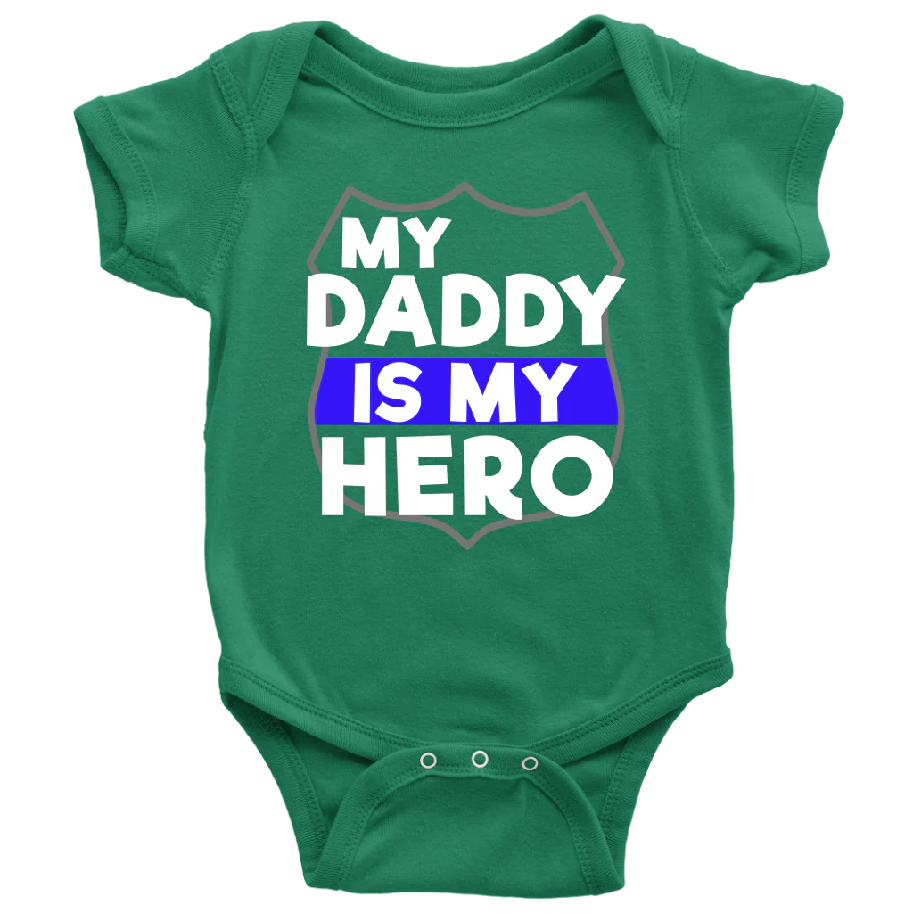 My Daddy Is My Hero Infant Baby Onesie Bodysuit - Image 3