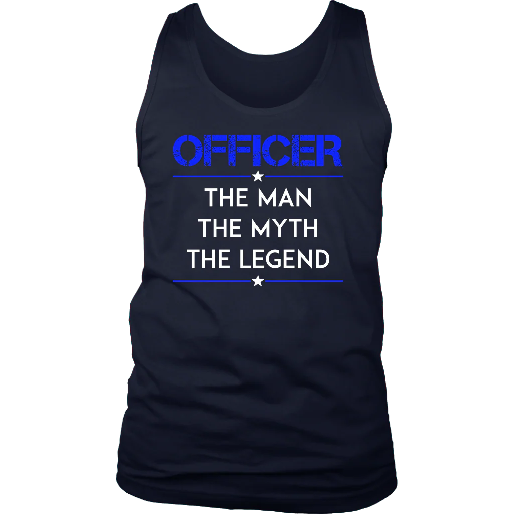 Officer, The Man, The Myth, The Legend Tank Top - Image 4