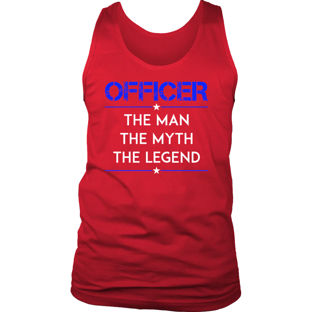 Officer, The Man, The Myth, The Legend Tank Top - Image 5