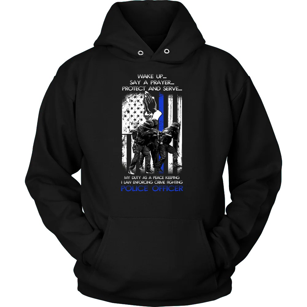 Officer's Wake Up Say a Prayer Shirt - Image 7