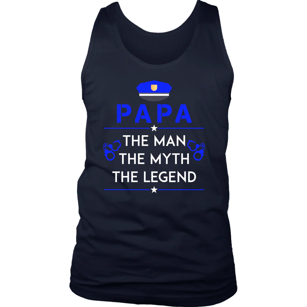 Papa, The Man, The Myth, The Legend Tank Top - Image 4