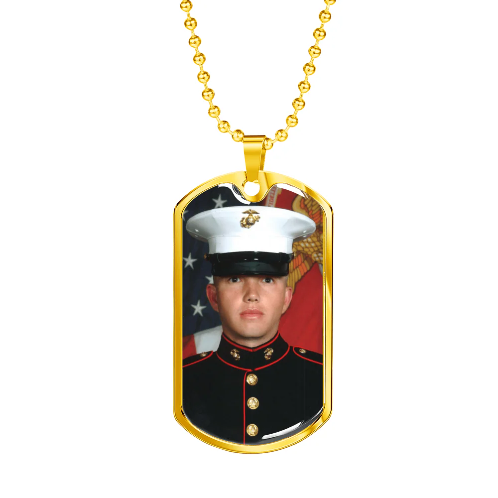 Personalized Stainless Steel Dog Tag Necklace - Image 4